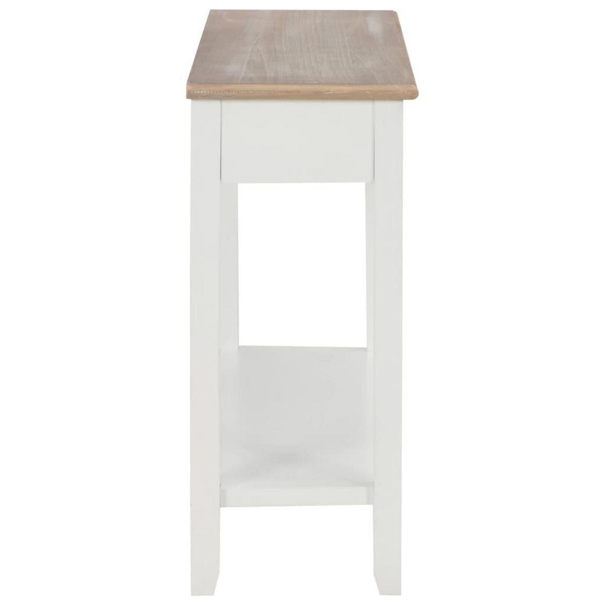 VIDAXL Table console Blanc 110x35x80 cm Bois