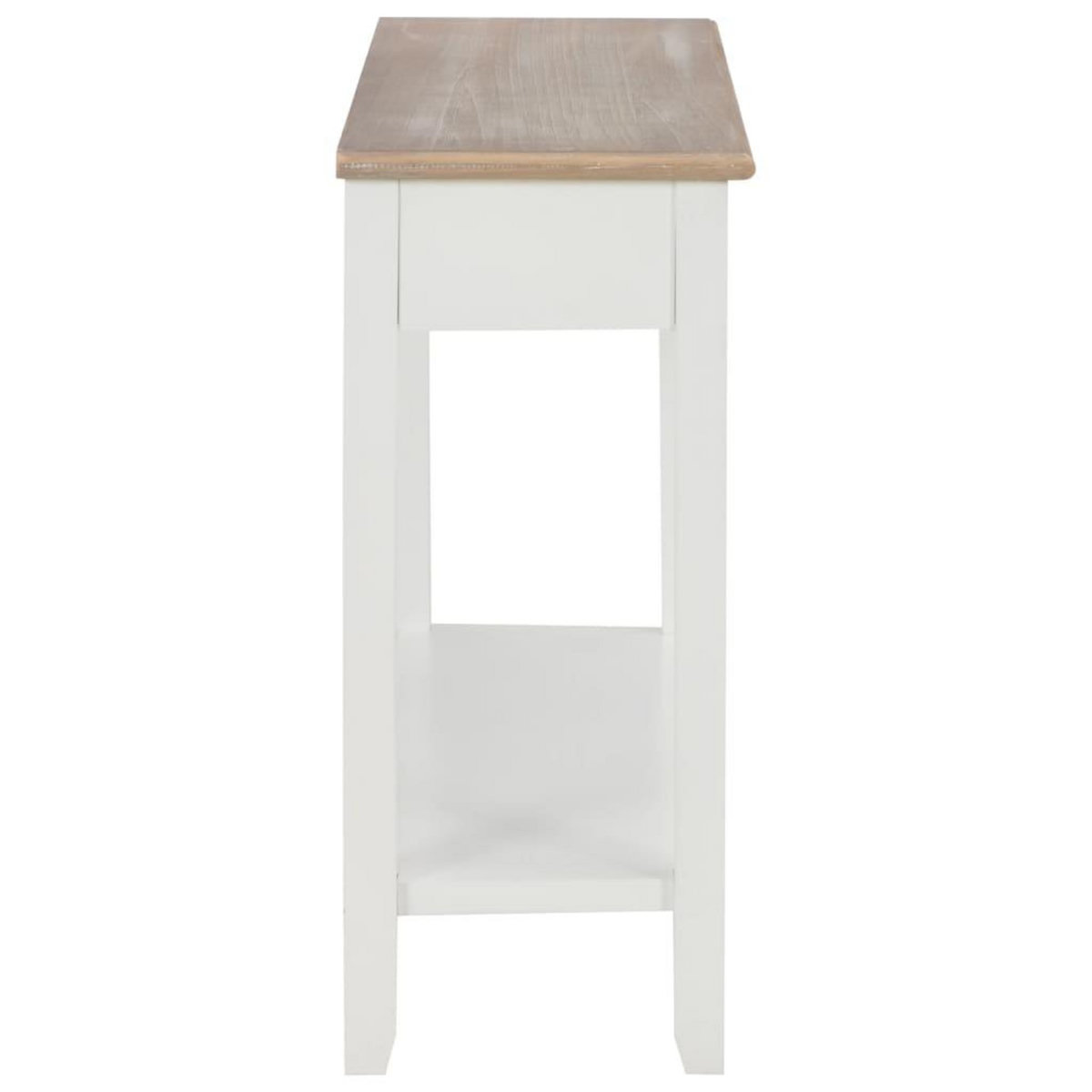 VIDAXL Table console Blanc 110x35x80 cm Bois