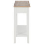 Voir la diapositive 5 : VIDAXL Table console Blanc 110x35x80 cm Bois