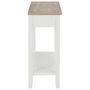 Voir la diapositive 5 : VIDAXL Table console Blanc 110x35x80 cm Bois