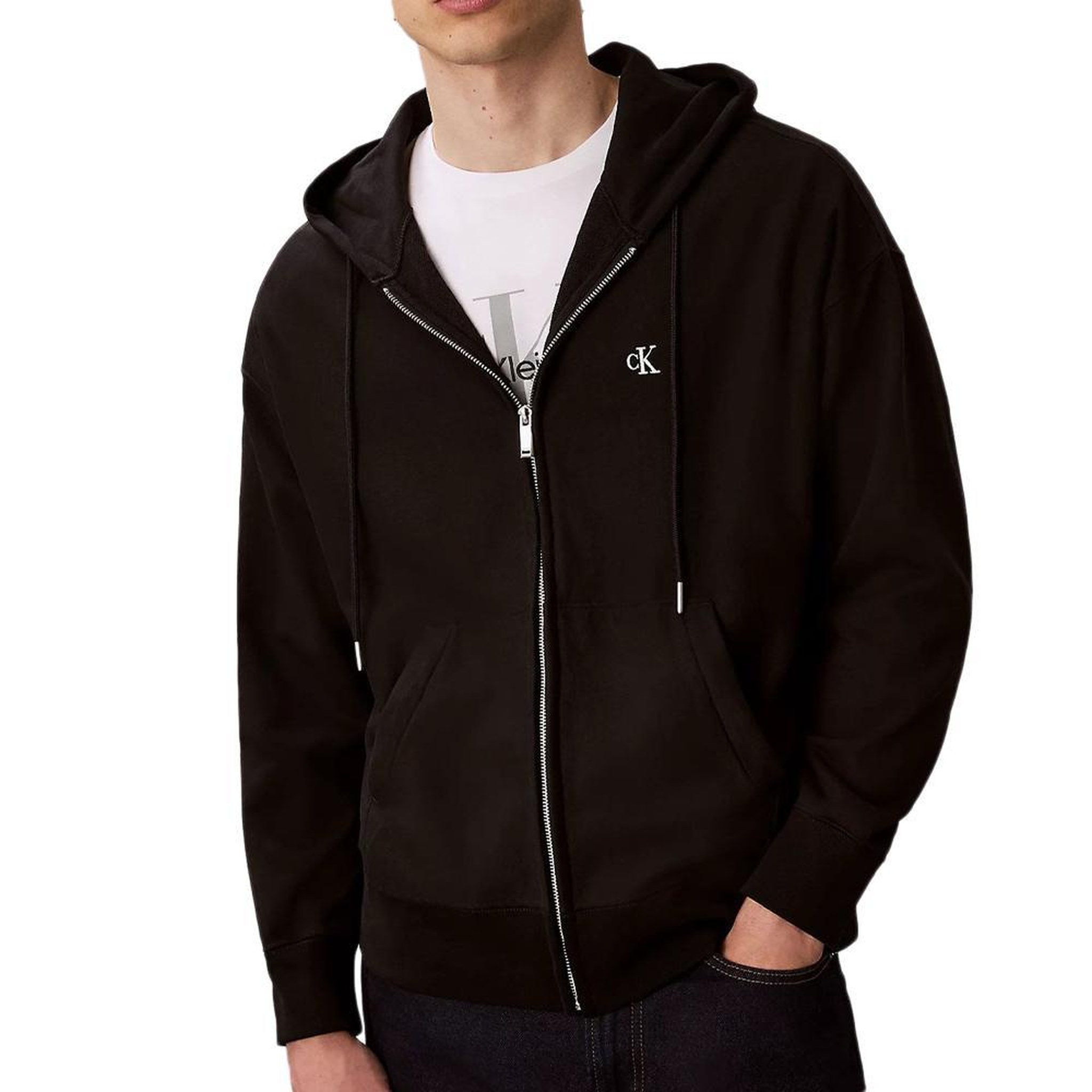 CALVIN KLEIN JEANS Sweat Noir Homme Calvin Klein Jeans Premium. Coloris disponibles : Noir