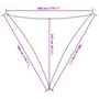 Voir la diapositive 6 : VIDAXL Voile d'ombrage 160 g/m^2 Vert fonce 3x3x3 m PEHD