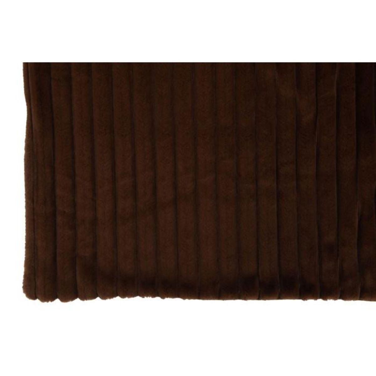 Paris Prix Plaid Design Uni  Corduroy  130x180cm Chocolat Marron