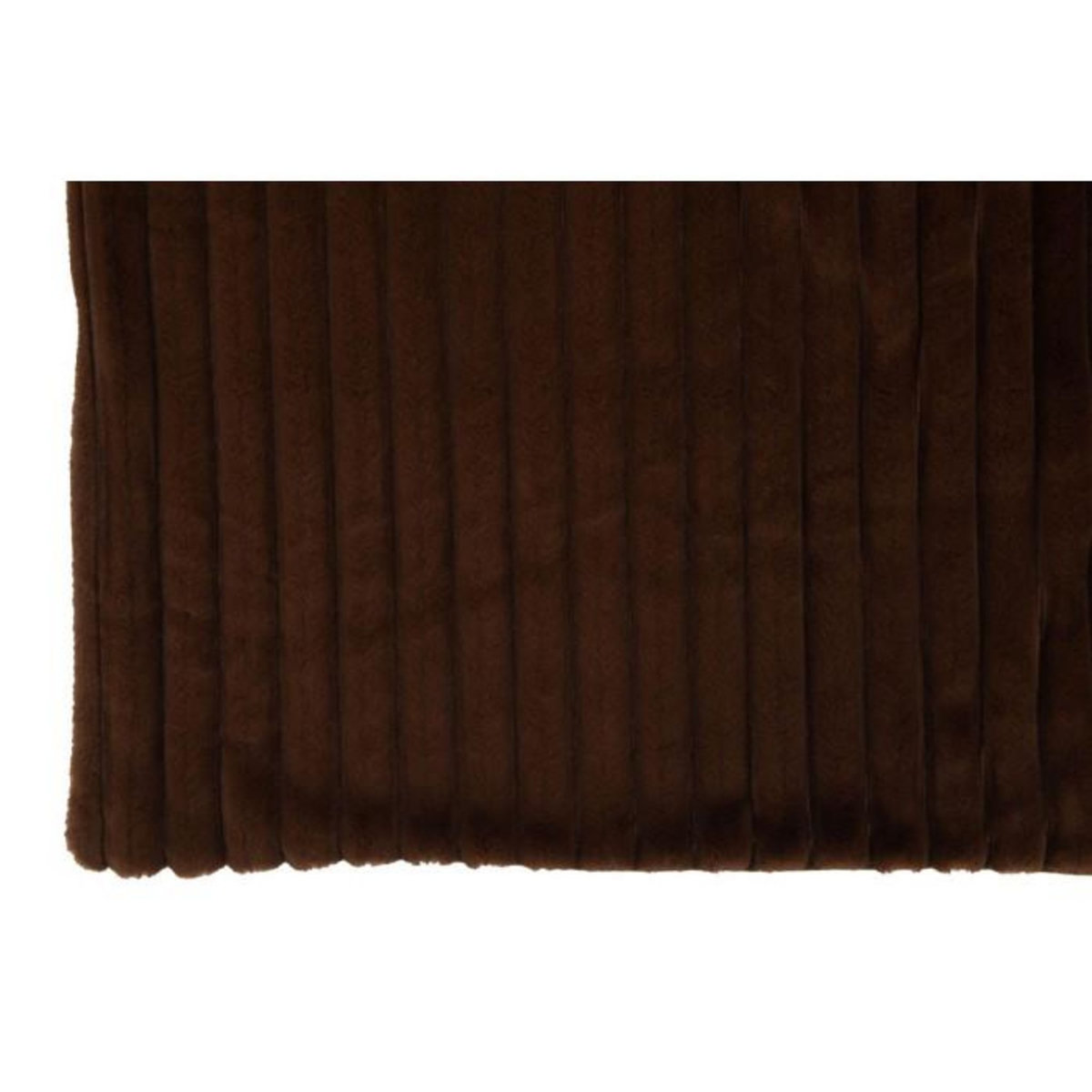 Paris Prix Plaid Design Uni  Corduroy  130x180cm Chocolat Marron