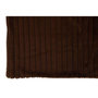 Voir la diapositive 3 : Paris Prix Plaid Design Uni  Corduroy  130x180cm Chocolat Marron