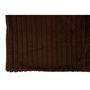 Voir la diapositive 3 : Paris Prix Plaid Design Uni  Corduroy  130x180cm Chocolat Marron