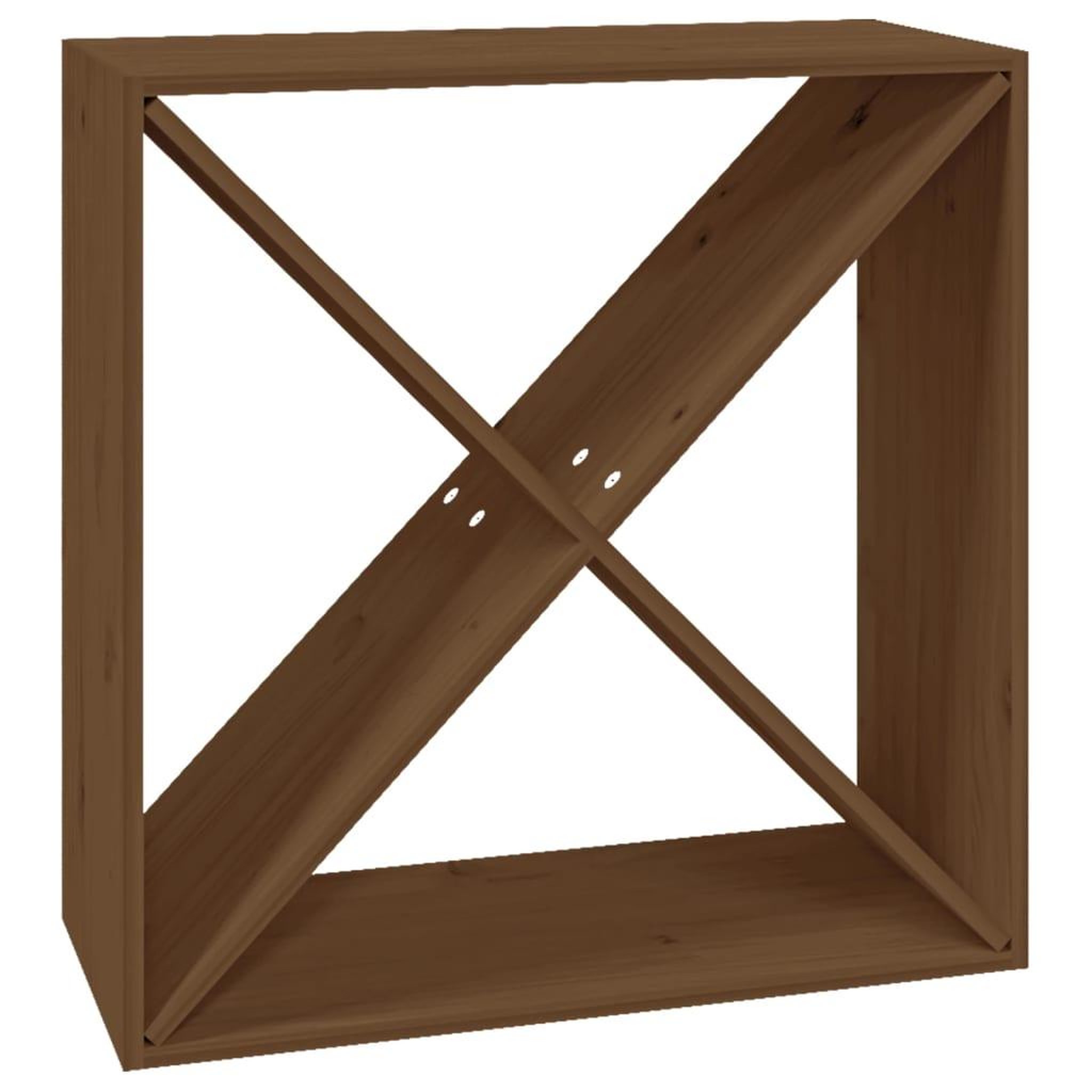 Voir la diapositive 2 : VIDAXL Armoire a vin Marron miel 62x25x62 cm Bois de pin massif