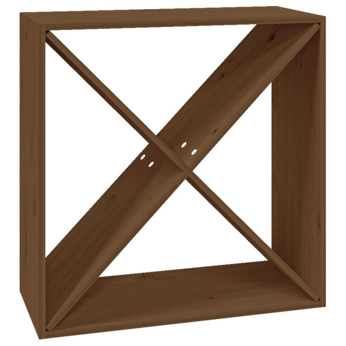 VIDAXL Armoire a vin Marron miel 62x25x62 cm Bois de pin massif