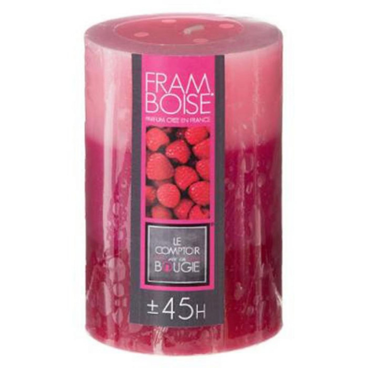 COMPTOIR DE LA BOUGIE Bougie Parfumée Ronde  Trio  310g Framboise