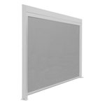 Proloisirs Rideau BioClim 3M pour Pergola Adossée - Aluminium époxy blanc - TPEP perle