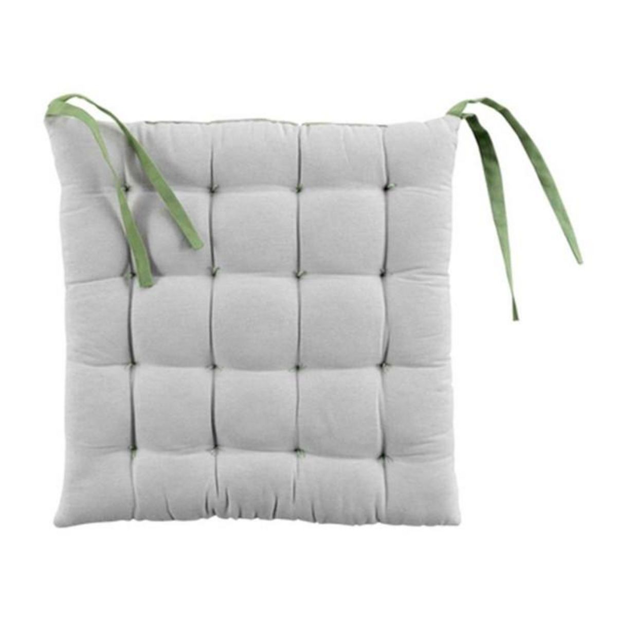 Paris Prix Galette de Chaise  Initia  40x40cm Kaki & Taupe