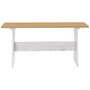 Voir la diapositive 4 : VIDAXL Table a manger et banc REINE marron miel blanc bois pin solide