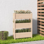 VIDAXL Jardiniere 77x25x104,5 cm Bois massif de pin