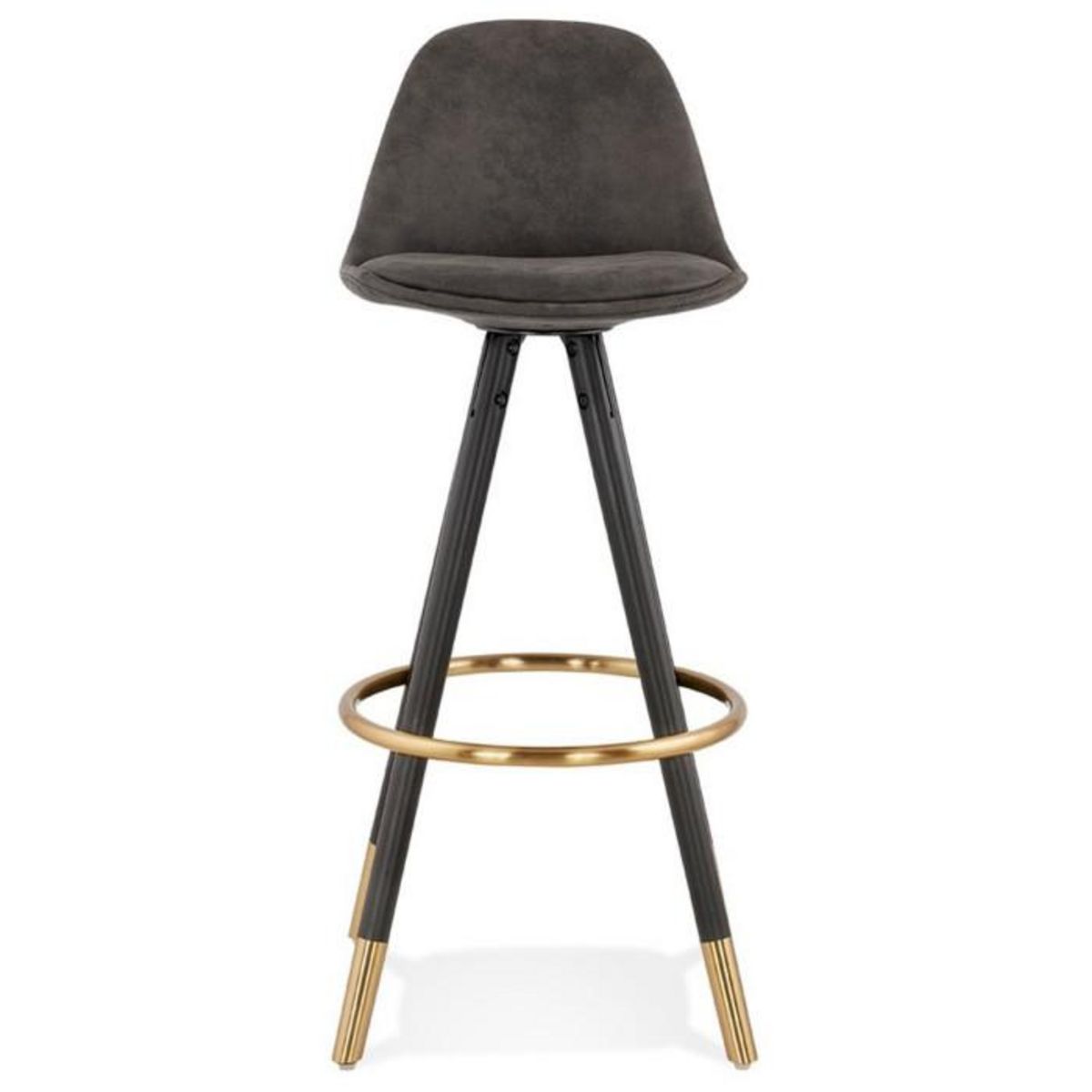 Paris Prix Tabouret de Bar  Krill  97cm Gris Foncé & Noir