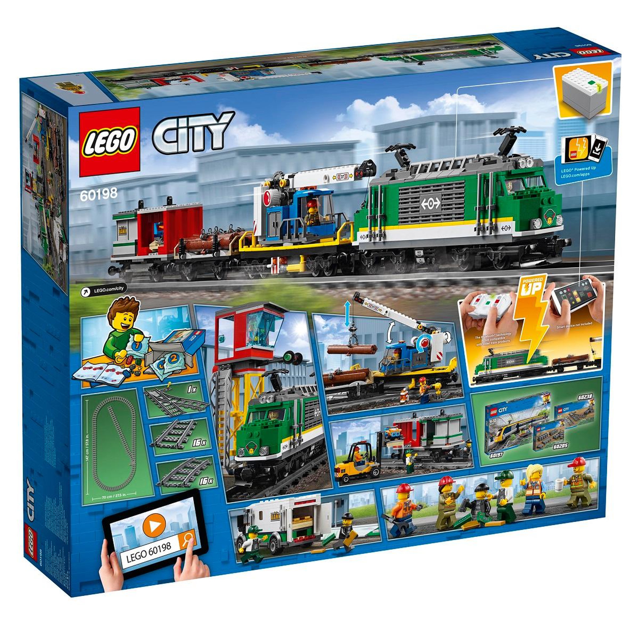 Voir la diapositive 7 : LEGO City 60198 - Le train de marchandises télécommandé
