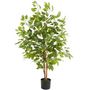 Voir la diapositive 1 : tectake Ficus artificiel design très réaliste vert