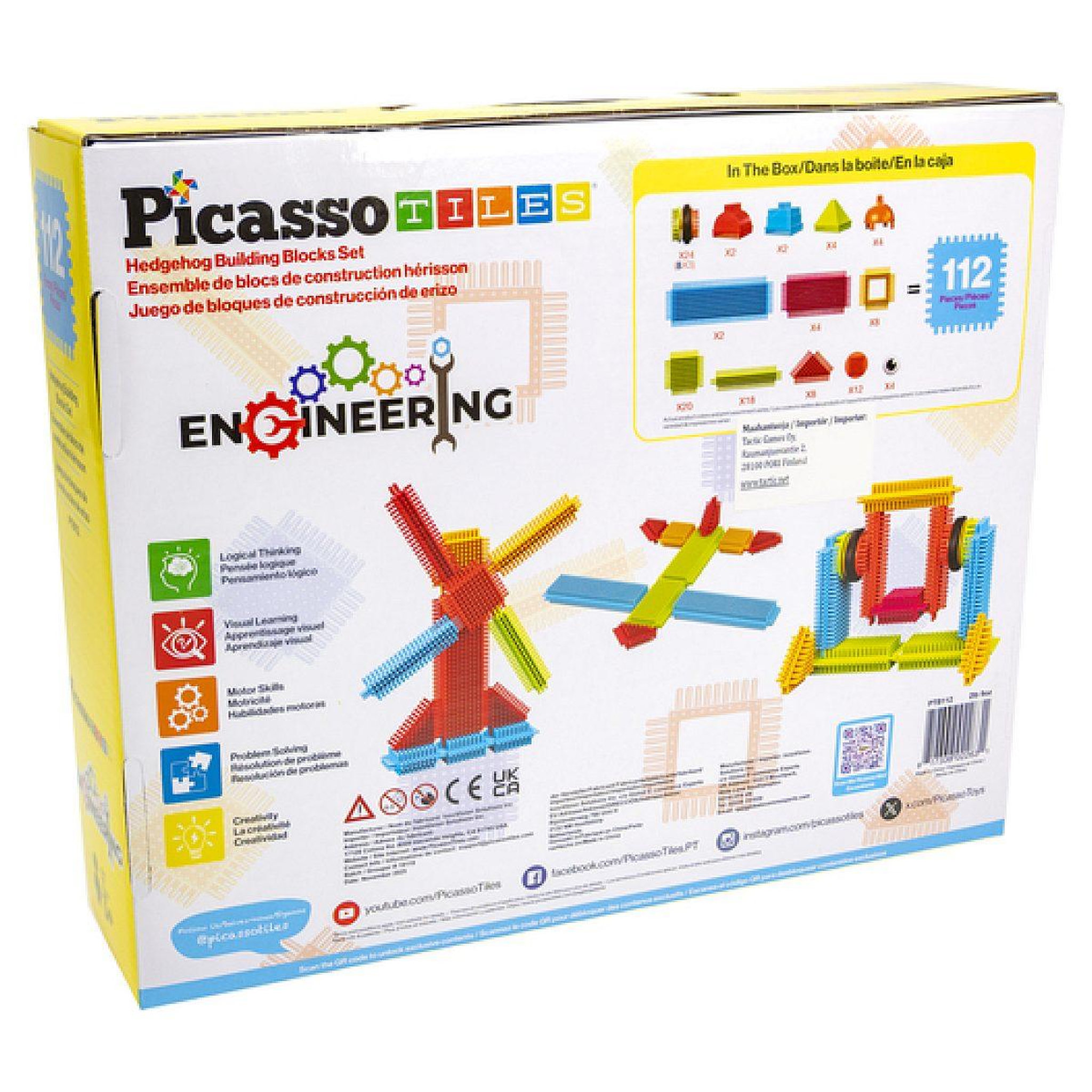 Voir la diapositive 4 : Tactic Set de construction 3D 112 pcs - PicassoTiles