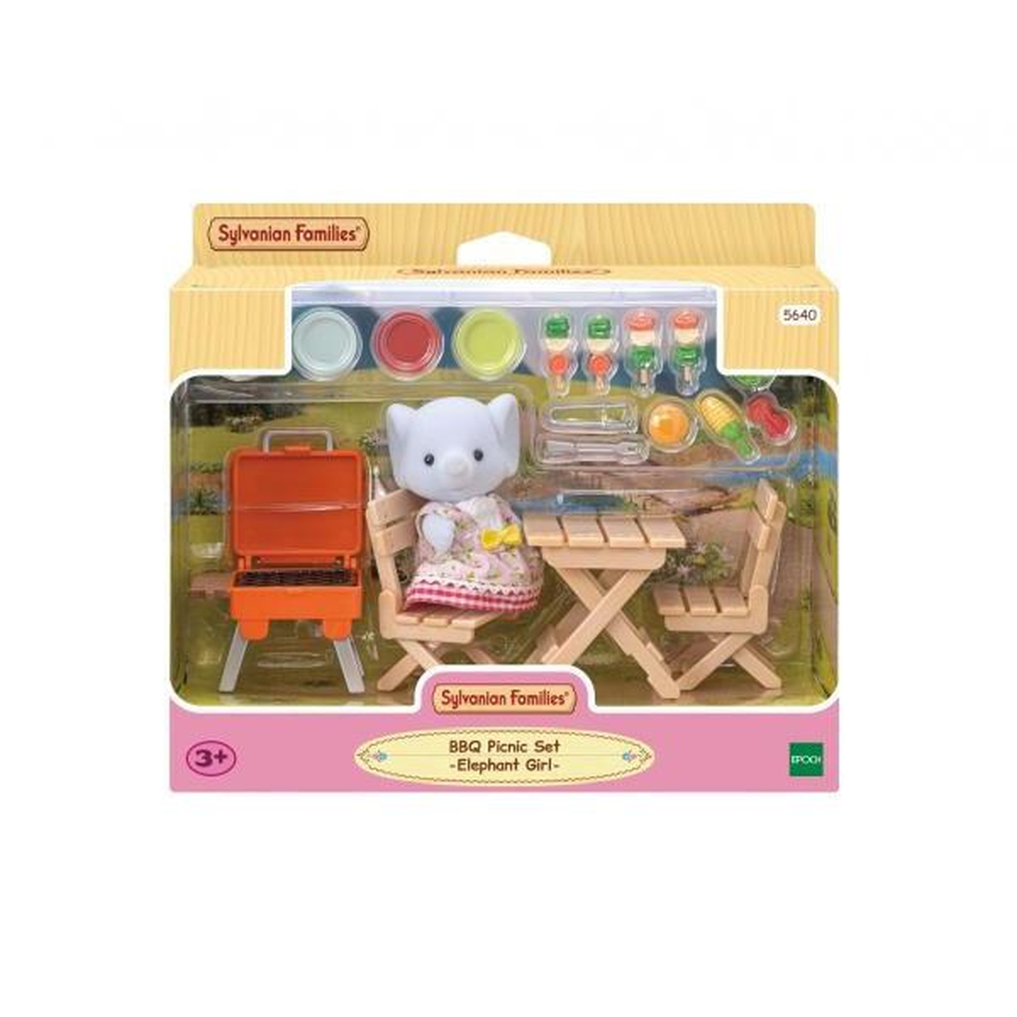 Sylvanian Families Figurine miniature - SYLVANIAN FAMILIES - La fille éléphant et son set de pique-nique
