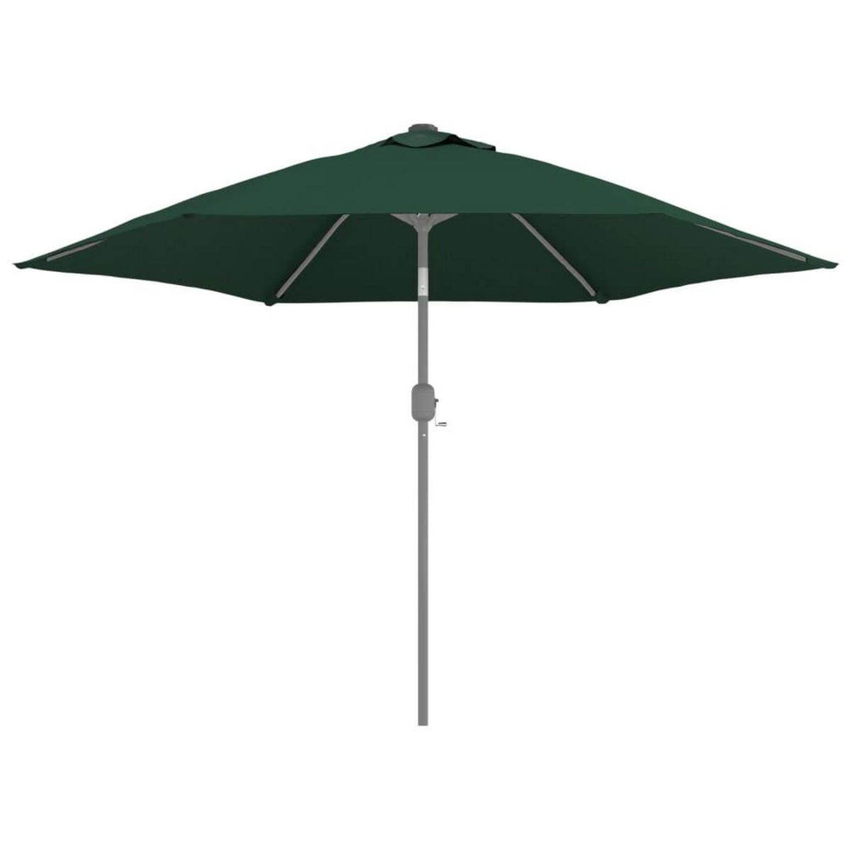 VIDAXL Tissu de remplacement pour parasol d'exterieur Vert 300 cm