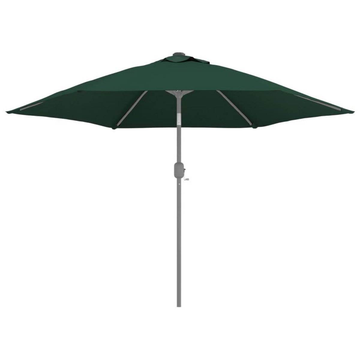 VIDAXL Tissu de remplacement pour parasol d'exterieur Vert 300 cm