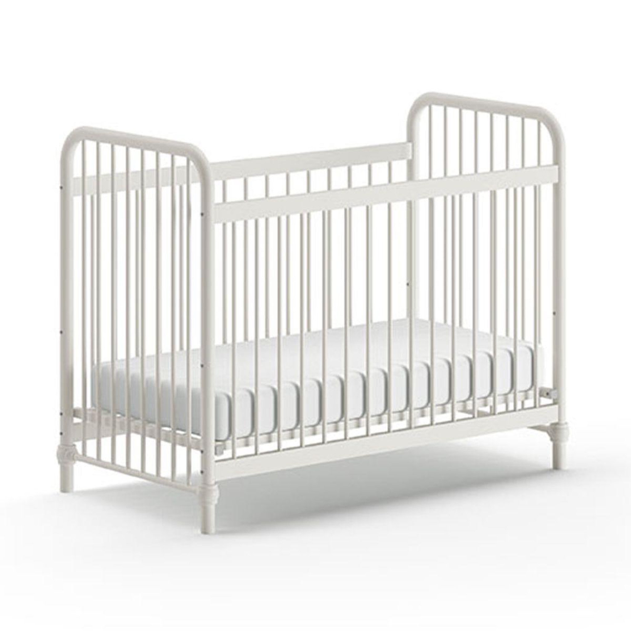 Voir la diapositive 1 : Paris Prix Lit Bébé  Bronxx  60x120cm Blanc