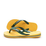 HAVAIANAS Tongs Jaune/Verte Homme Havaianas Brasil. Coloris disponibles : Jaune