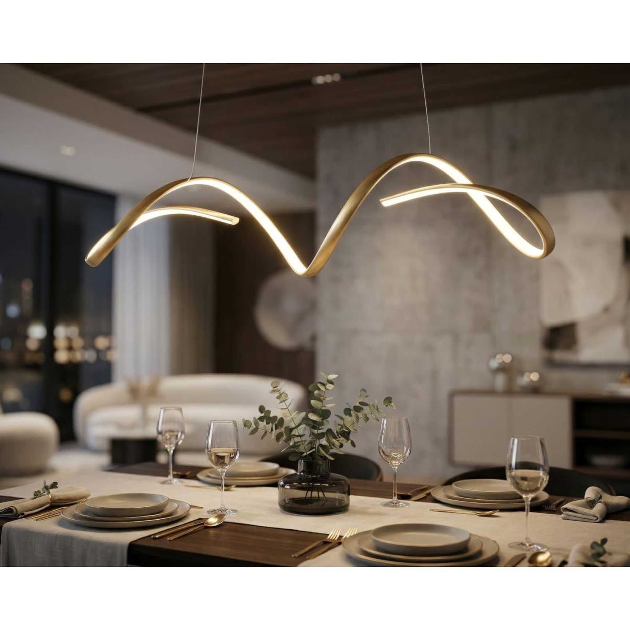 Voir la diapositive 6 : Paris Prix Suspension led design  uter  120cm or