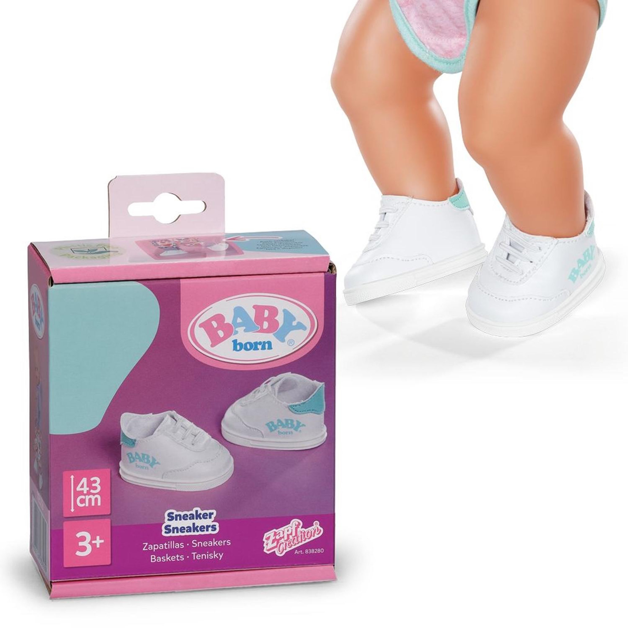 Voir la diapositive 5 : Zapf Creation BABY born - Baskets pour poupées de 43 cm