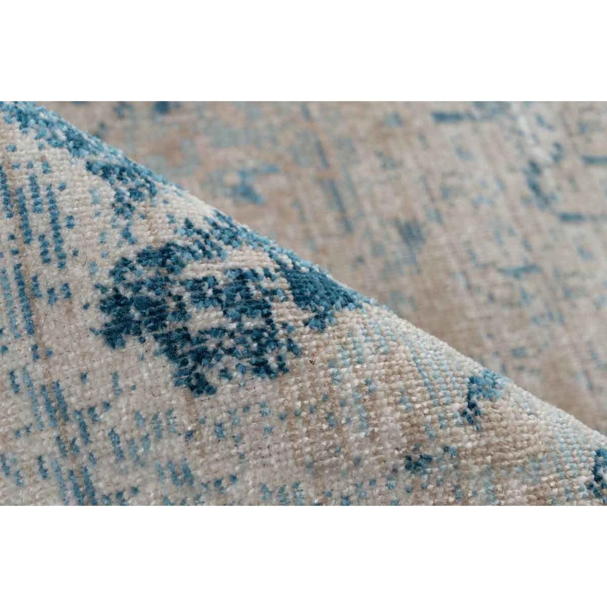 Voir la diapositive 3 : Paris Prix Tapis Tissé Oriental à Poils Courts  Dilan  Bleu