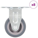 VIDAXL 8 pcs Roulettes fixes 50 mm