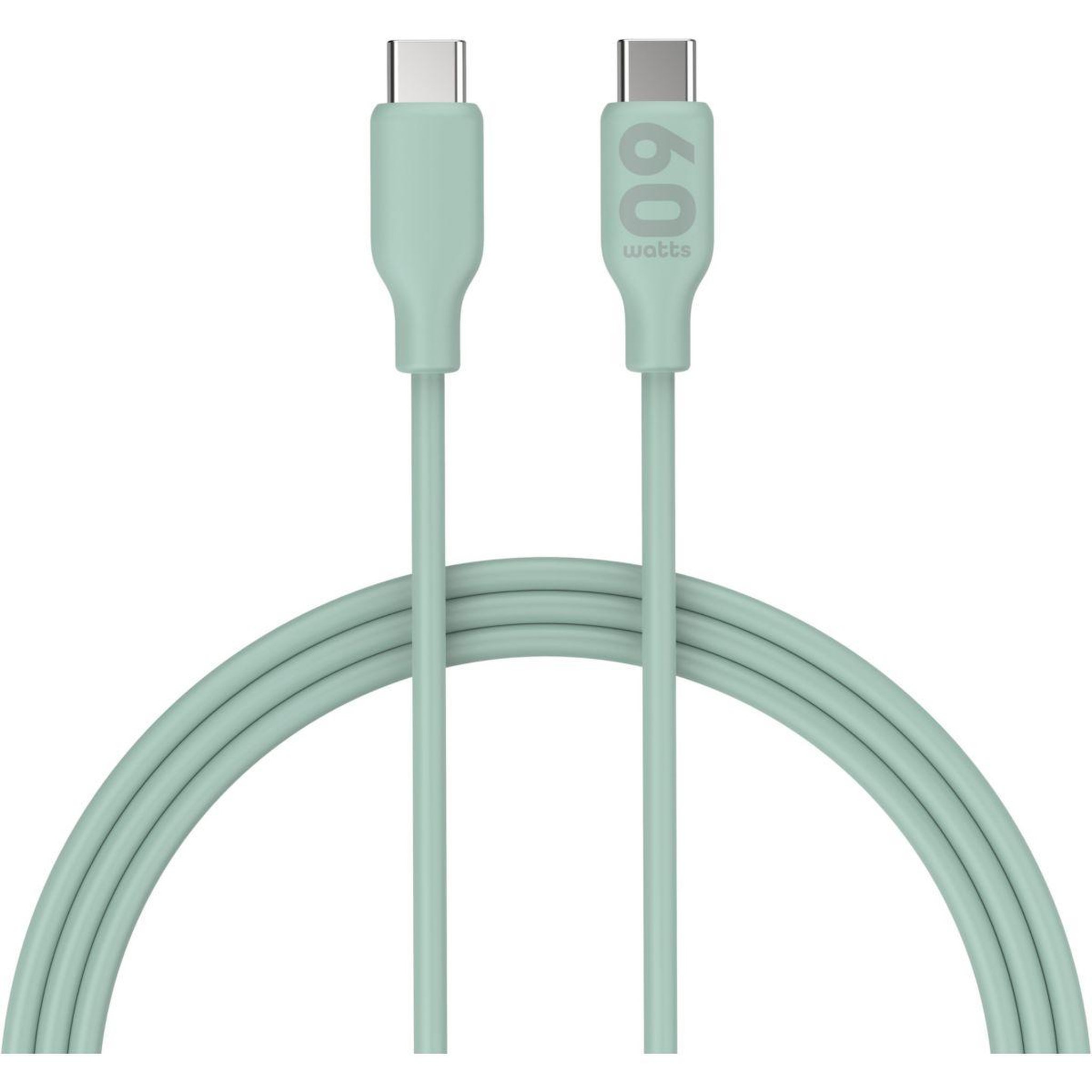 ESSENTIEL B Câble usb c vers usb-c 1m vert métallisé
