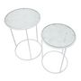 Voir la diapositive 2 : Paris Prix Lot de 2 Tables d'Appoint Gigognes  Cœur  60cm Blanc