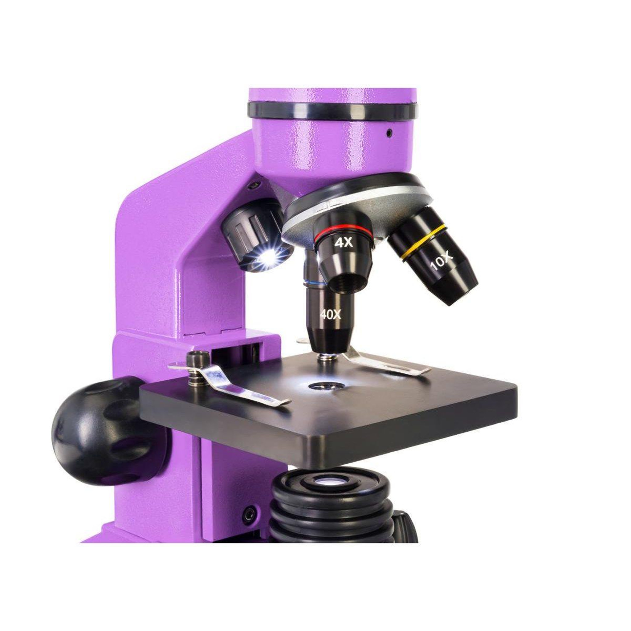 Voir la diapositive 4 : LEVENHUK Microscope  rainbow 2l amethyst (en)