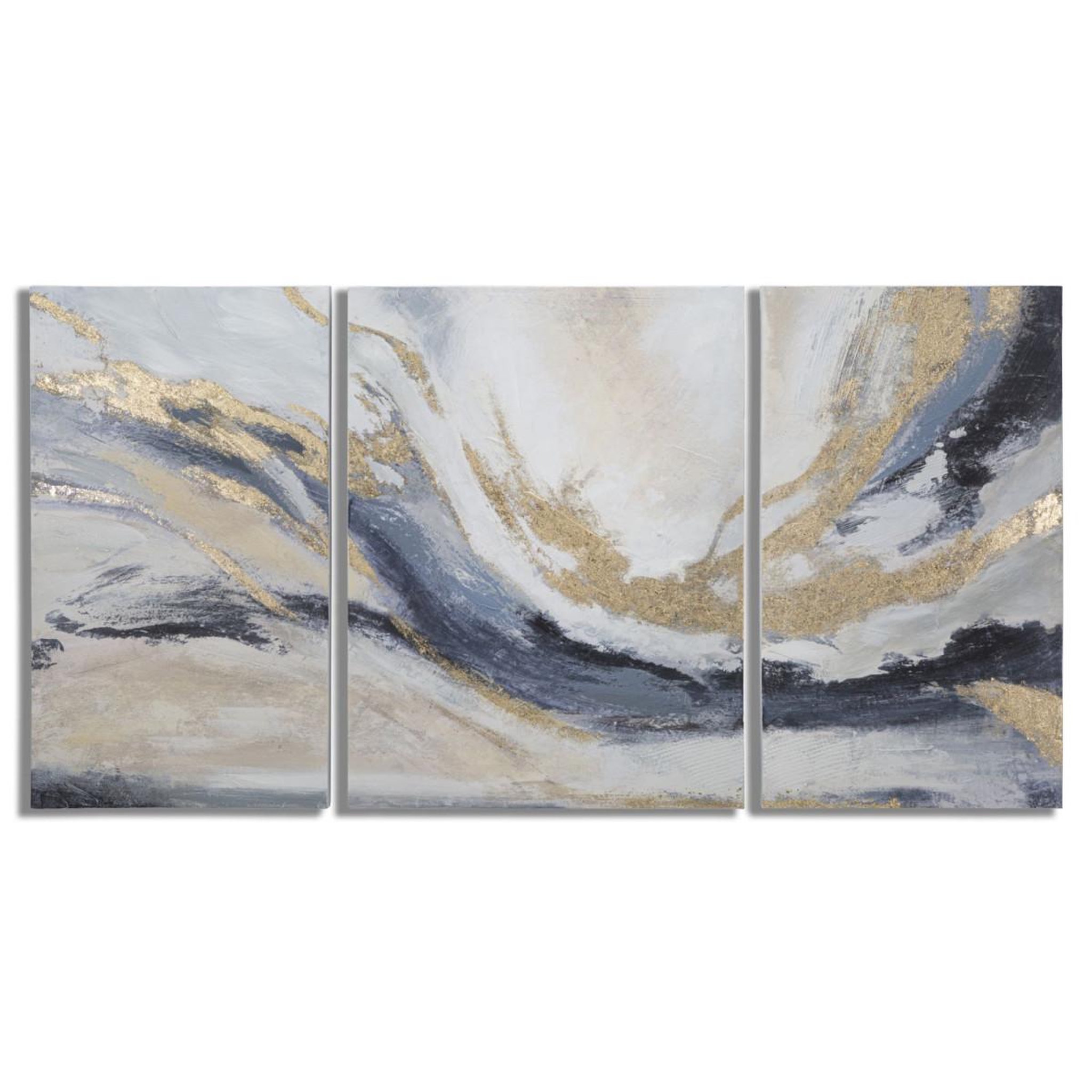 Paris Prix Lot de 3 toiles peinture déco  gaspons  80x150cm multicolore