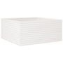 Voir la diapositive 2 : VIDAXL Jardiniere blanc 100x100x46 cm bois de pin massif