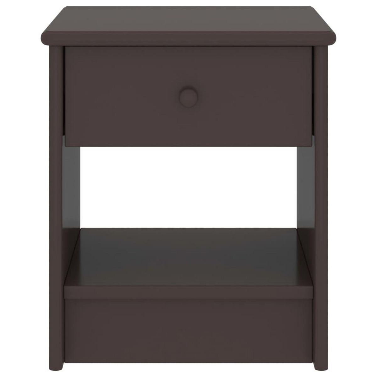 VIDAXL Table de chevet Marron fonce 35x30x40 cm Bois de pin massif