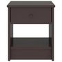 Voir la diapositive 2 : VIDAXL Table de chevet Marron fonce 35x30x40 cm Bois de pin massif