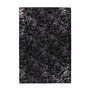 Voir la diapositive 1 : Paris Prix Tapis Marbré à Poils Longs  Bijou  Noir & Argent