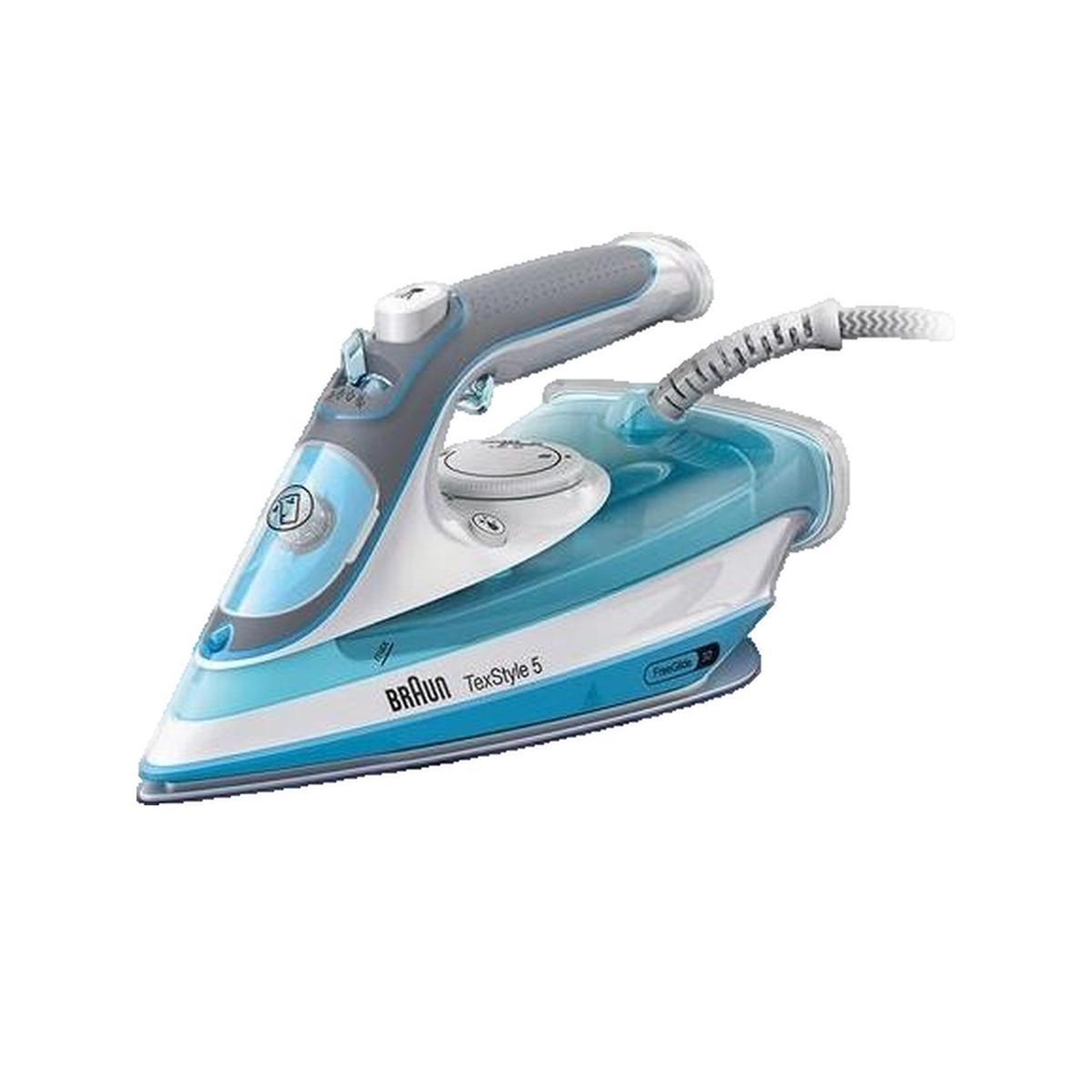 Voir la diapositive 2 : BRAUN Fer à repasser Braun TexStyle 5 SI 5006 BL semelle en céramique