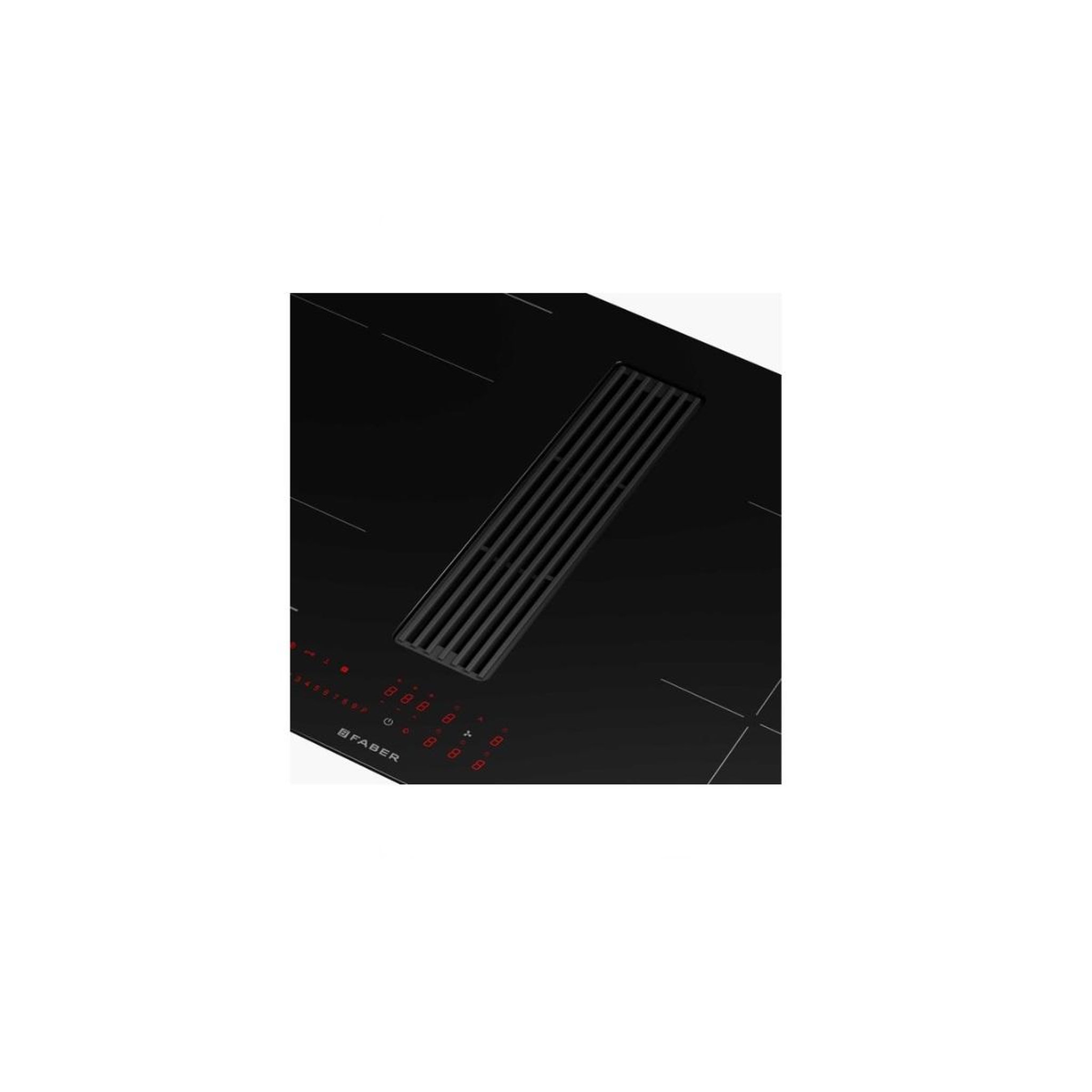 Voir la diapositive 3 : faber Table de cuisson induction aspirante 83cm 4 feux 7400w noir - 5371789
