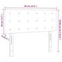 Voir la diapositive 6 : VIDAXL Tete de lit a LED Gris fonce 90x5x78/88 cm Tissu
