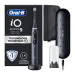 ORAL B Brosse a Dents Électrique Oral-B iO 9 - Noire - connectée Bluetooth, 1 Brossette, 1 Étui De Voyage Chargeur, 1 Pochette Magn