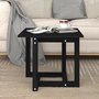 Voir la diapositive 1 : VIDAXL Table basse Noir 50x50x45 cm Bois massif de pin