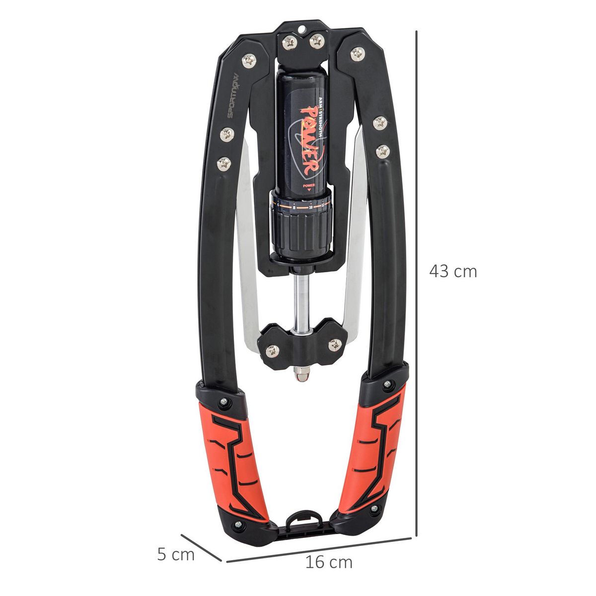 HOMCOM Musculation avant bras barre twister réglable 10-200 Kg acier noir