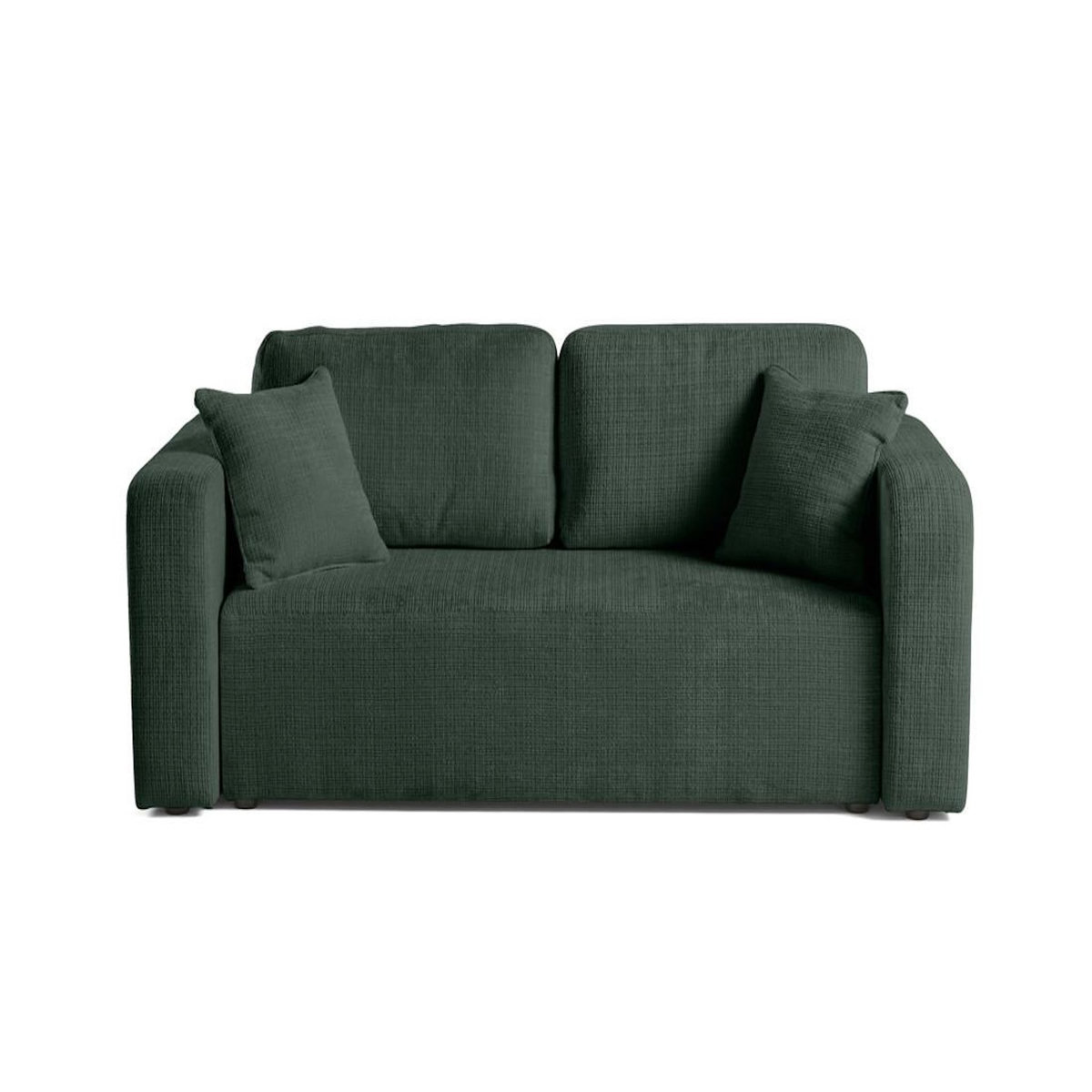 BEST MOBILIER Miro - canapé droit 2 places - en velours texturé