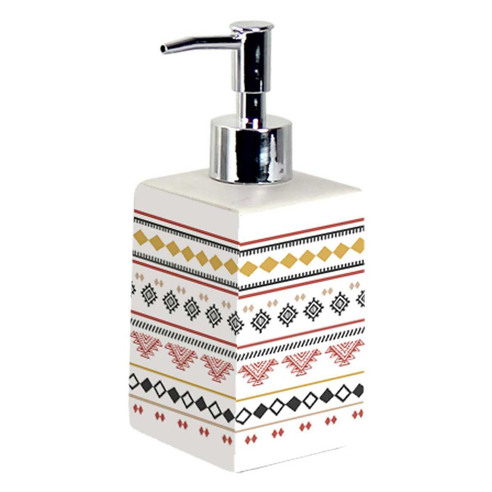 Douceur d'Intérieur Distributeur de savon imprimé  esteban  17cm blanc