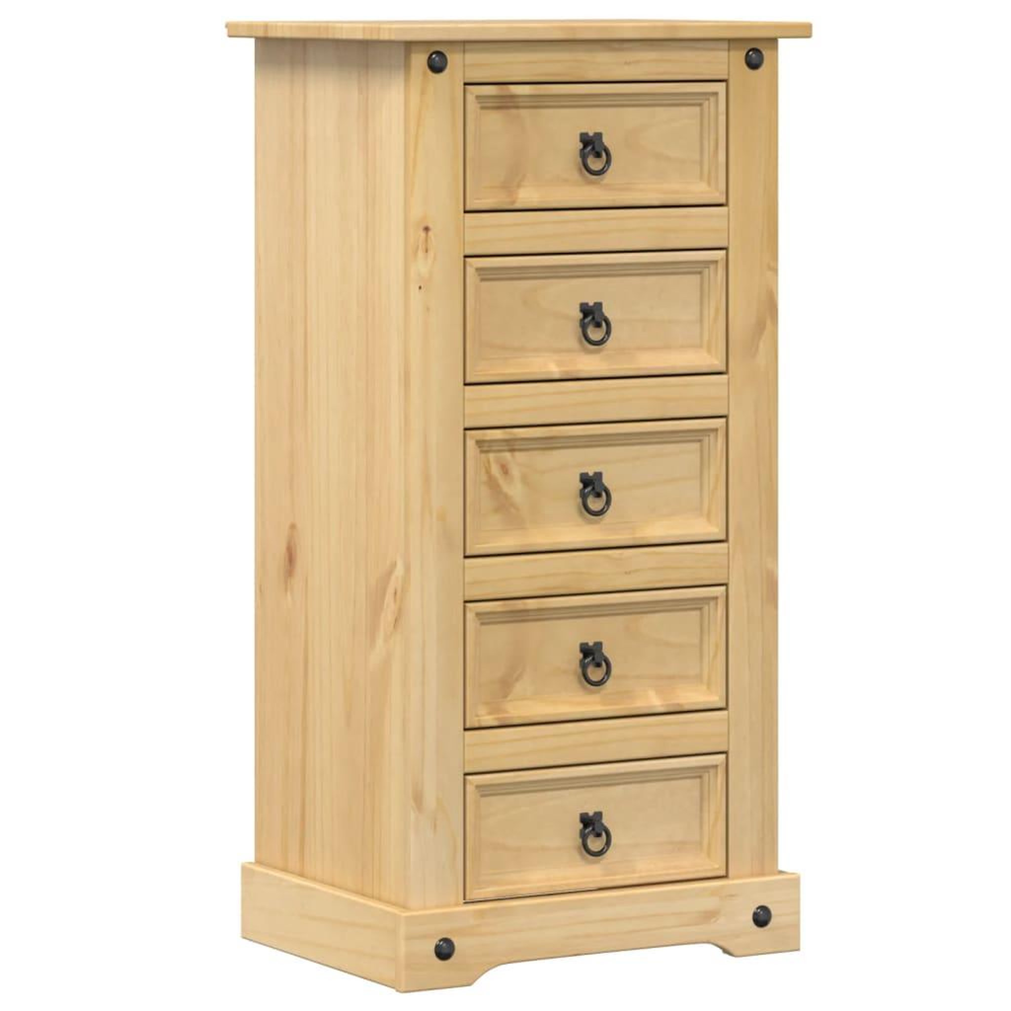 Voir la diapositive 2 : VIDAXL Table de chevet  53x39x103 cm bois de pin massif