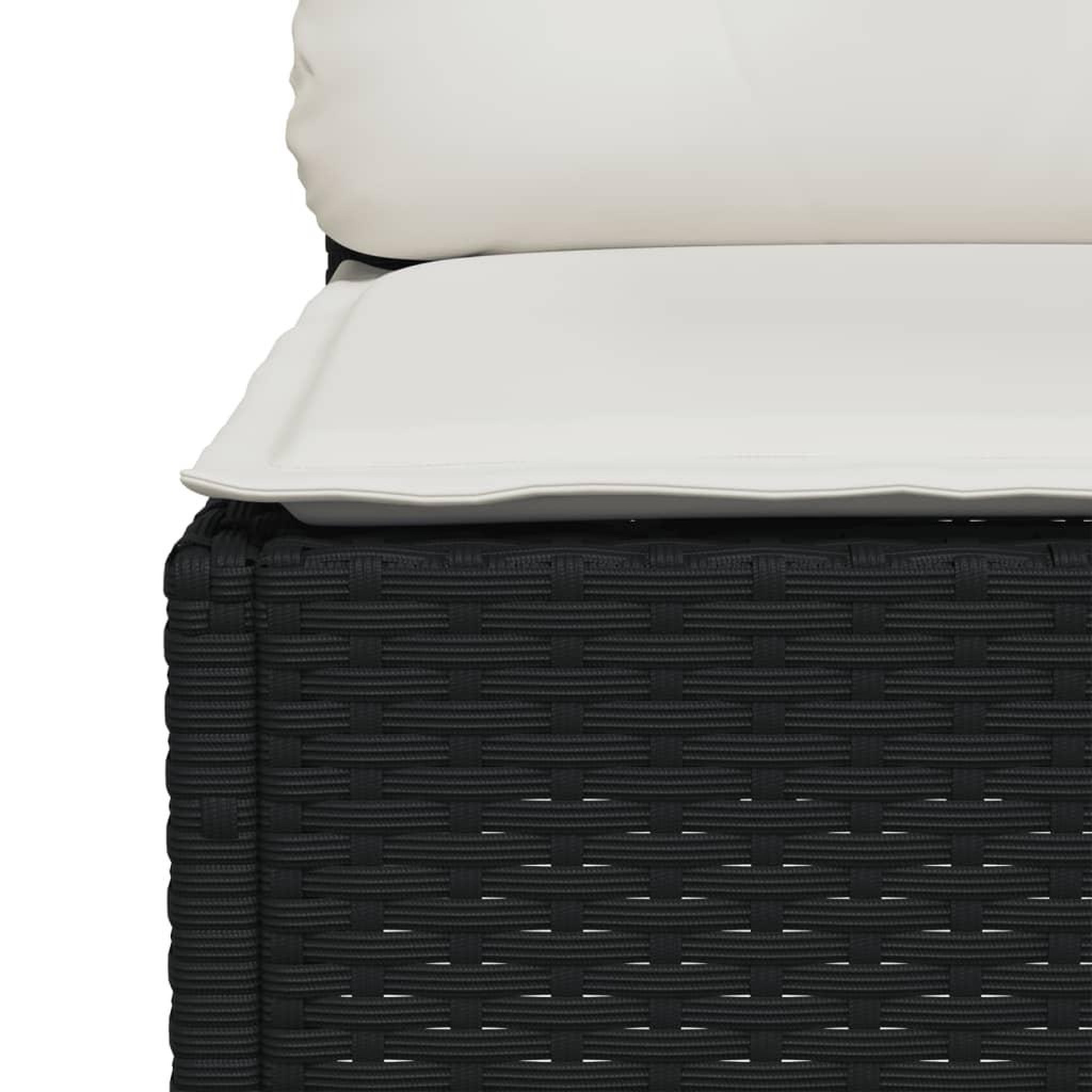 Voir la diapositive 5 : VIDAXL Salon de jardin 5 pcs avec coussins noir resine tressee