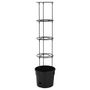 Voir la diapositive 3 : VIDAXL Jardiniere a tomate Anthracite Ø29,5x115 cm Polypropylene