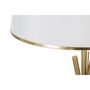 Voir la diapositive 4 : Paris Prix Lampadaire en Métal  Triply  154cm Blanc & Or